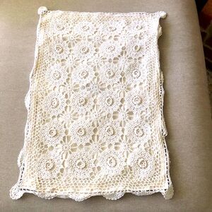 Crochet Pillow Sham Pillow Case Neutral 16x26”